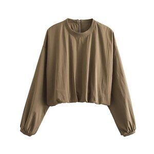 ZARA Casual Solid  Fluffy Top Blouse  US XS